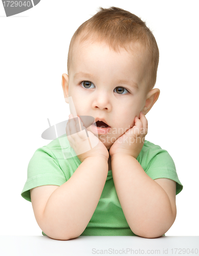 Image of Portrait of a cute little boy