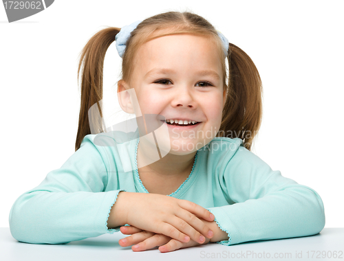 Image of Portrait of a cute little girl