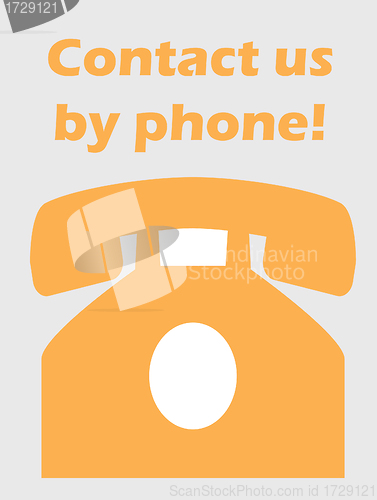Image of Phone contact vector abstract art illustration concept