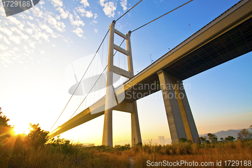 Image of Tsing Ma Bridge in Hong Kong