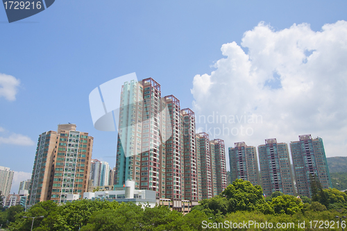 Image of Tuen Mun, one of a Hong Kong downtown.