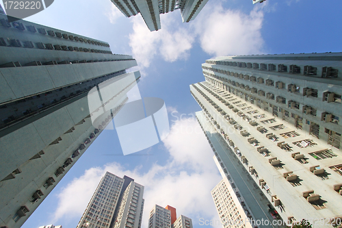 Image of Hong Kong crowded buildings