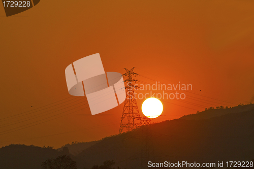 Image of Mountain sunset