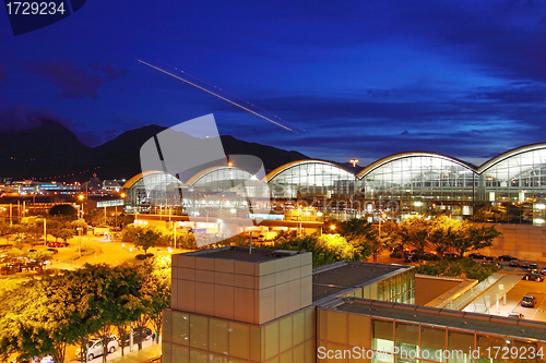 Image of Modern architecture of airport exterior