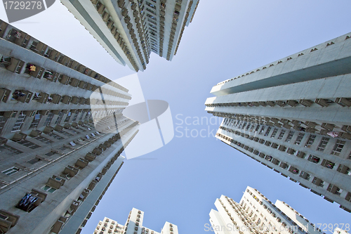 Image of Hong Kong apartment blocks at day