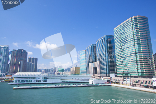 Image of Hong Kong skyline and offices at day