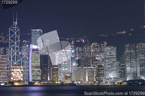 Image of Hong Kong night view in Christmas 2011