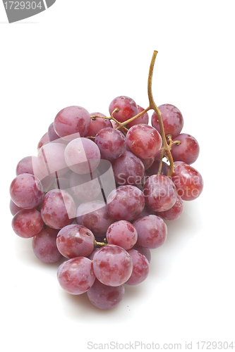 Image of Red grapes isolated on white background