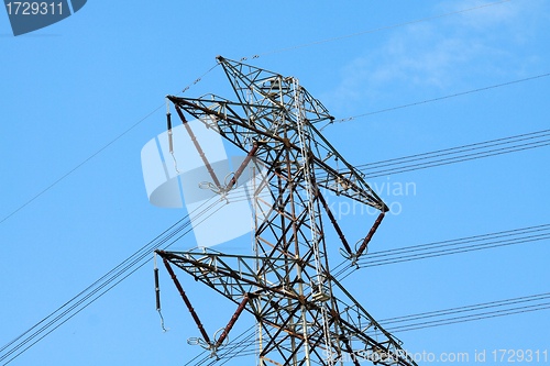 Image of Power lines in high voltage