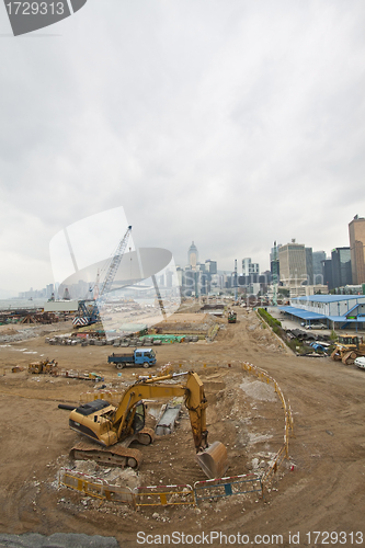 Image of Construction site for new highway in Hong Kong