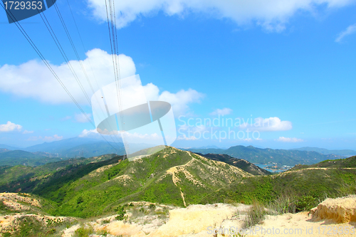 Image of Beautiful mountains landscape in Hong Kong