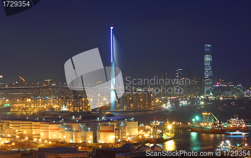 Image of Hong Kong bridge and industrial site