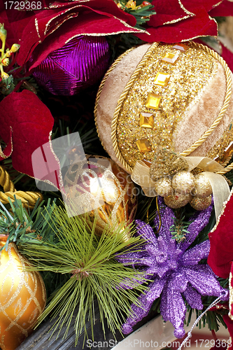 Image of Christmas decorations background