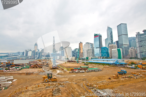 Image of Construction site for new highway in Hong Kong 