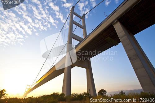 Image of Tsing Ma Bridge in Hong Kong