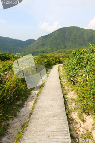 Image of Hiking trail in mountain