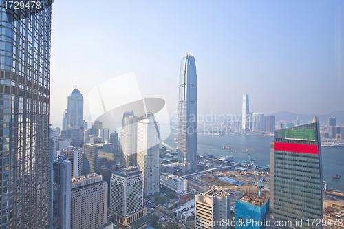 Image of Hong Kong skyline and office buildings