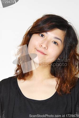 Image of Asian woman with happy smiling face