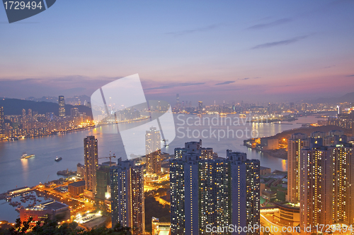Image of Hong Kong night view