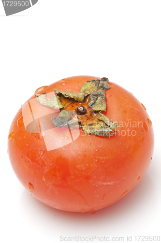 Image of Orange persimmon isolated on white background