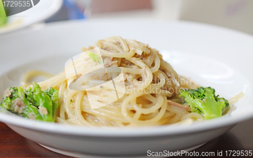 Image of Tuna fish with spaghetti