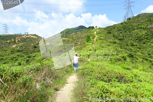 Image of Hiking trail in mountains