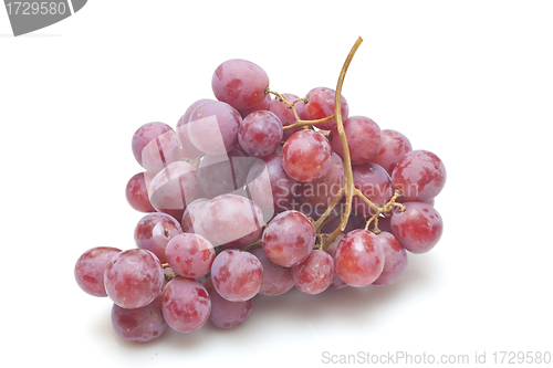 Image of Red grapes isolated on white background