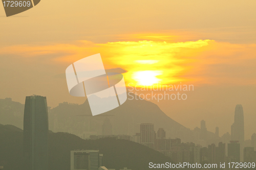 Image of Hong Kong sunset