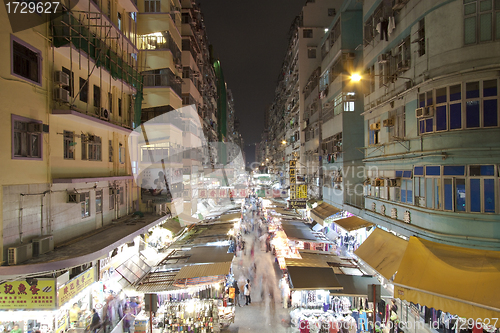 Image of HONG KONG - NOVEMBER 15, One of the largest market - Fa Yuen Str