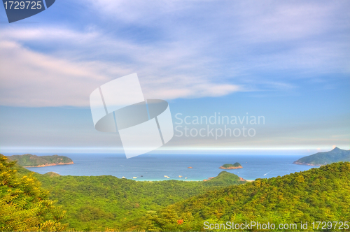 Image of Coastal landscape in Hong Kong, HDR image. 