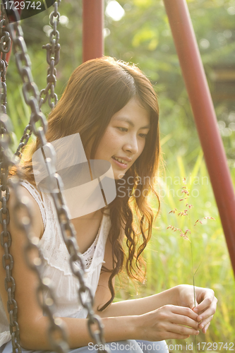 Image of Asian woman with pretty face