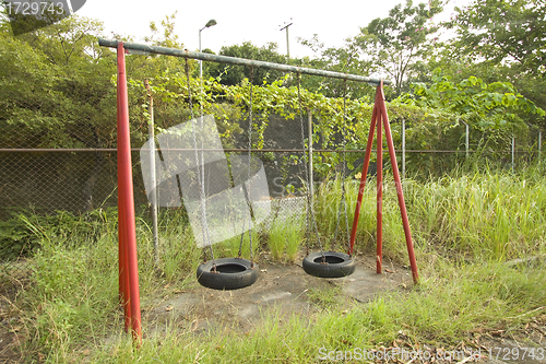 Image of Swing alone in the park 