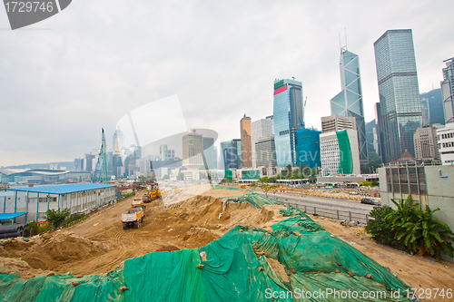 Image of Construction site for new highway in Hong Kong