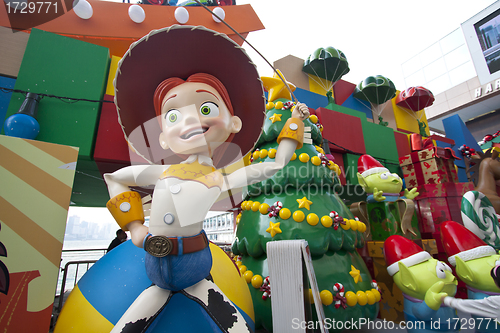 Image of HONG KONG - 13 NOV, Toy Story Christmas decorations release in H