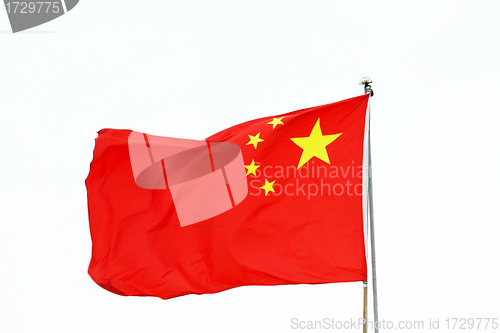 Image of Flag of China on white background