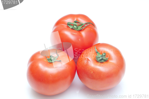 Image of Tomatoes isolated on white background