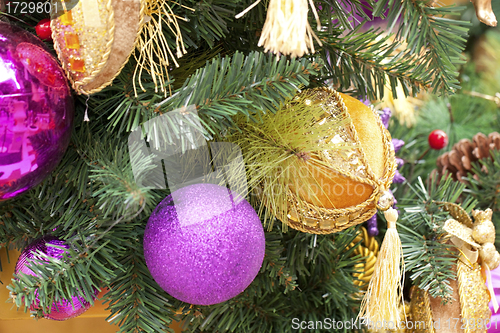 Image of Christmas decorations background