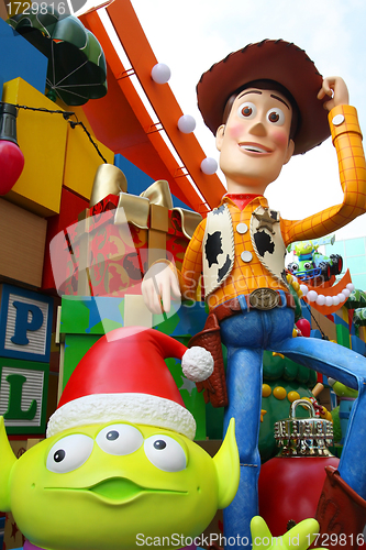 Image of HONG KONG - 13 NOV, Toy Story Christmas decorations release in H