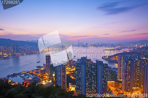 Image of Hong Kong night view