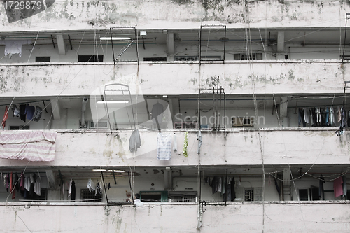 Image of Old and aged apartments in Hong Kong 