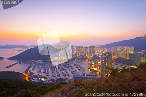 Image of Hong Kong sunset