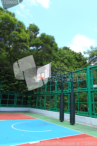 Image of Basketball court in abstract view 