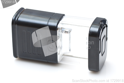 Image of Black lamp for camping isolated on white