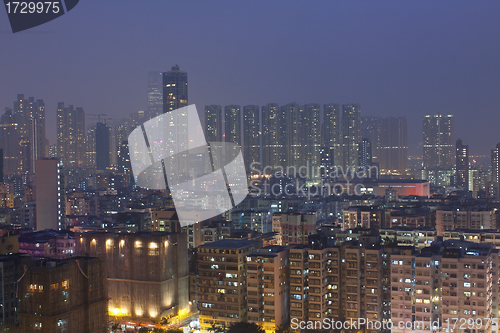 Image of Hong Kong downtown at night