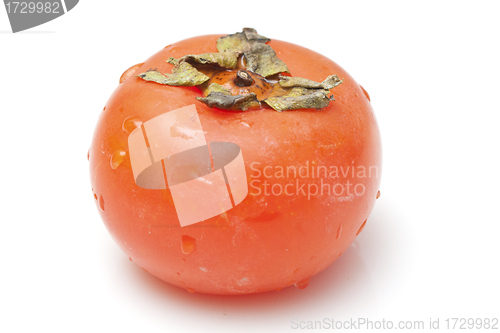 Image of Orange persimmon isolated on white background