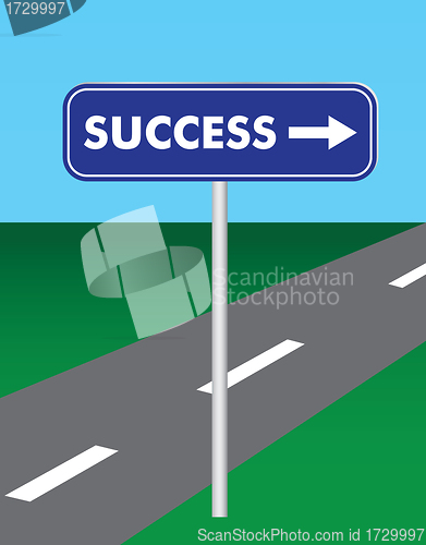 Image of road sign Success
