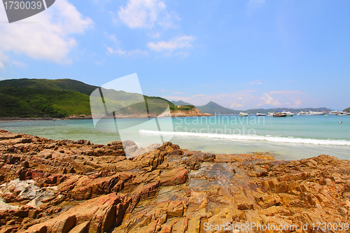 Image of Beach with rocky shore in Hong Kong