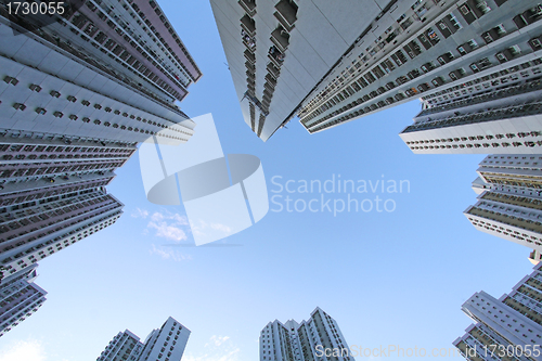 Image of Hong Kong packed housing apartments