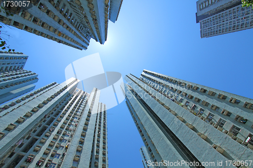 Image of Packed Hong Kong public housing 