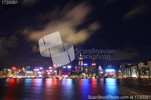 Image of Hong Kong skyline at night